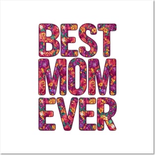 Best Mom Ever Colorful Cute Mother's Day Gift V2 Posters and Art